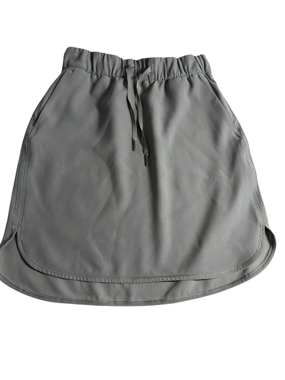lululemon athletica Light Gray Drawstring Midi Skirt